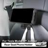 Headrest Hook For Car Seat Back With Clip Tablet Holder Phone Stand for Tesla Y 2026 For Purses Handbag Grocery Bag Z0L1