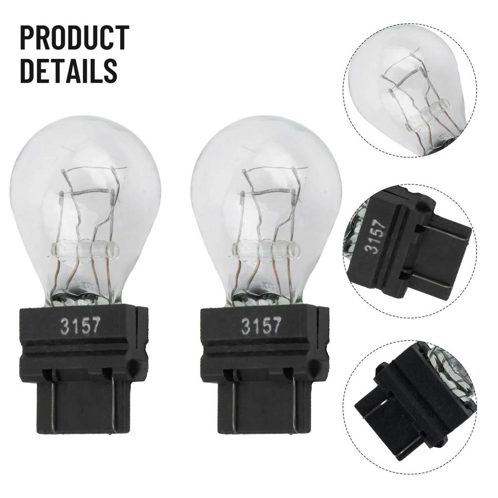 2Pcs 3157 3156 3157LL Brake Light Bulbs Halogen Lamp Turn Signal Light Brake Lights Reverse Lamp DRL DC12V Car Tail Bulb Bulbs 7