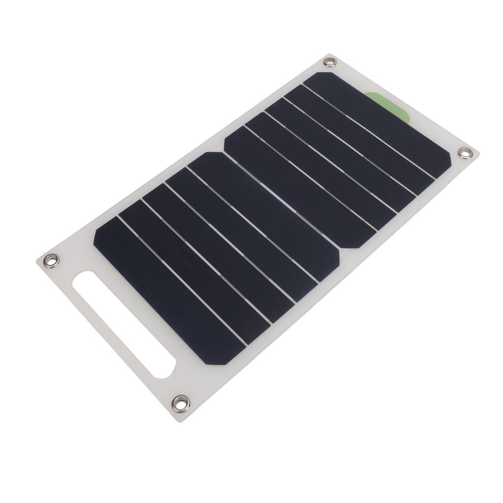 10W Portable Solar Panel Monocrystalline Silicon Waterproof Solar Panel with Buckles and Suction Cups for Outdoor RV