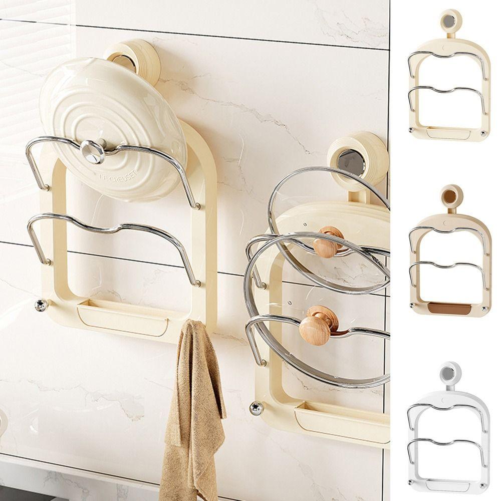 Plastic Chopping Board Rack Punch-Free Cutting Board Holder Pan Cover Storage Holder  for Home