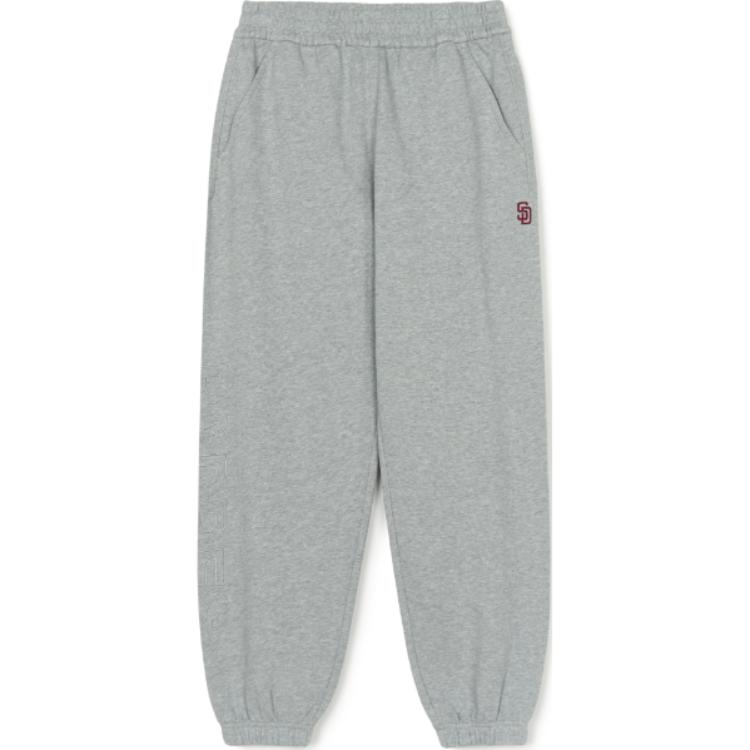 

New MLB San Antonio Spurs Knitted Fabric Fitted Sweatpants Unisex Gray 3APTV0144-13MGS XS