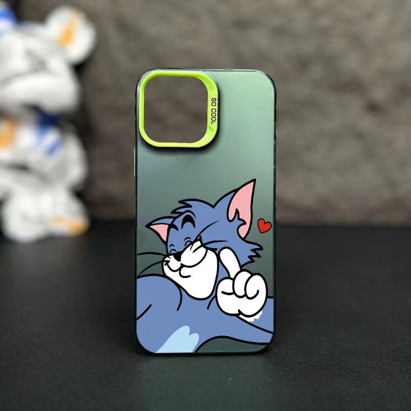Applicable to Apple 15promax mobile phone case cat IPhone14plus protective case, personalized and creative 13 advanced sense