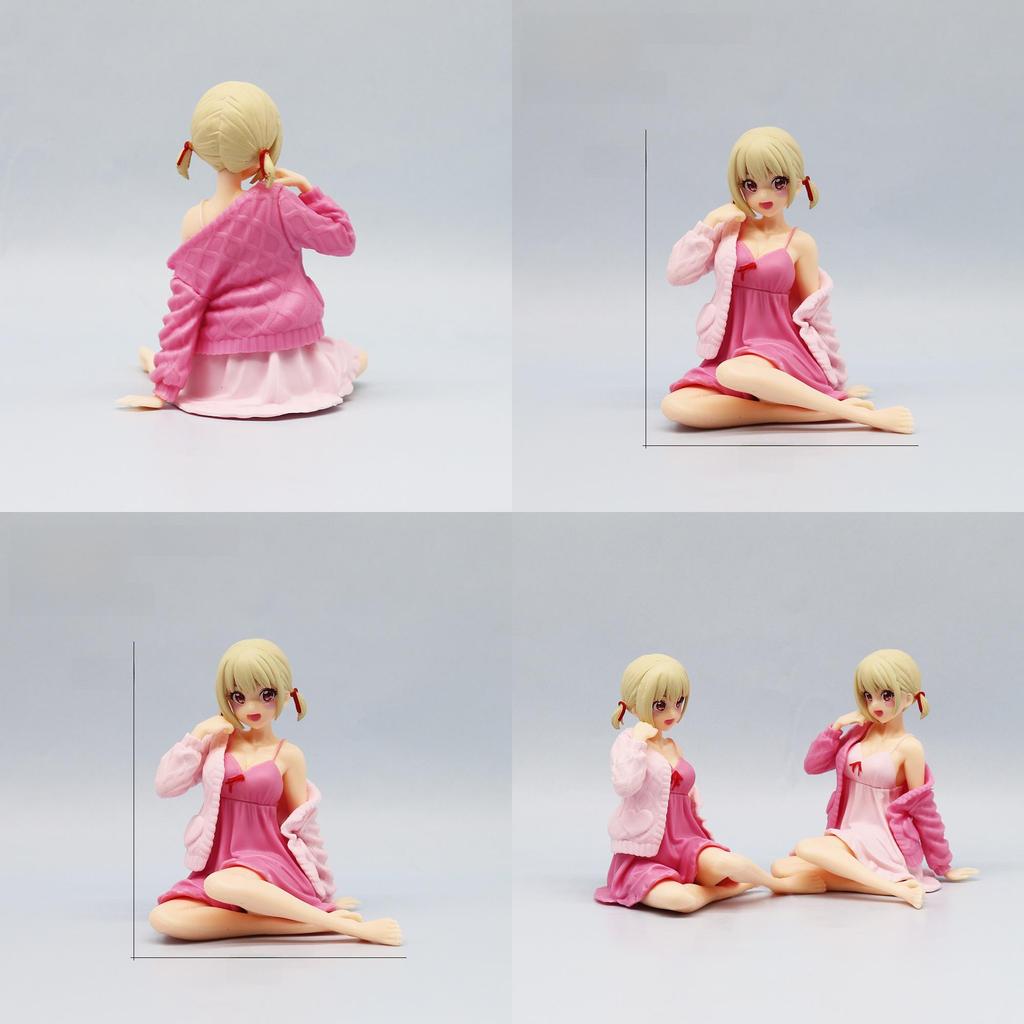 Lycoris Recoil Nishikigi Chisato Pvc Model With Sitting Posture For Anime Enthusiasts