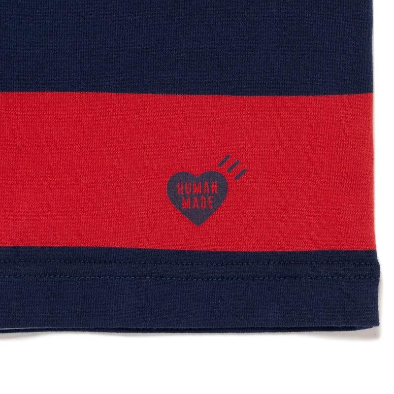 HUMAN MADE Striped Pack T-Shirt Navy