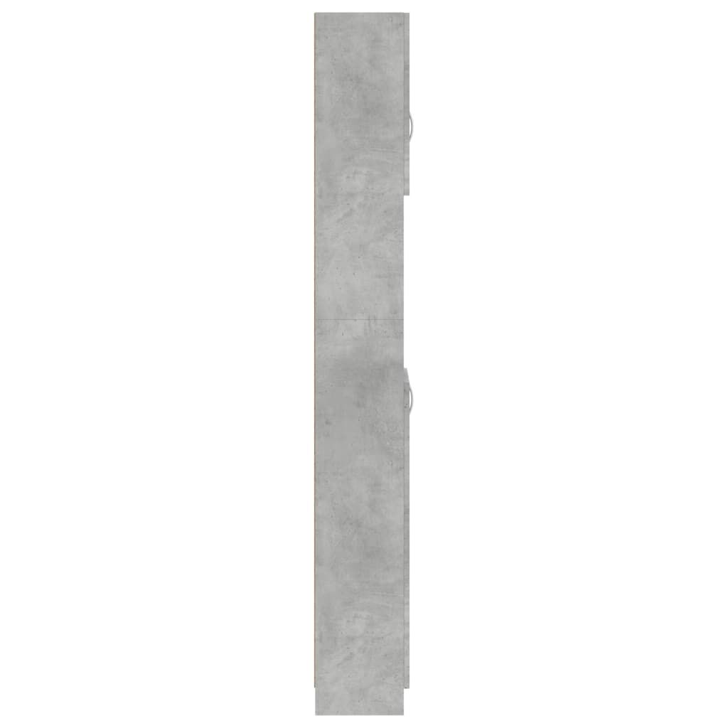 Stehender Badezimmerschrank, Eck-Badezimmerschrank, Aufbewahrungsschrank, 32×25,5×190 cm