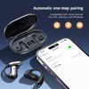 Offene Kopfhörer mit Mikrofon, Over-Ear Kabellose Ohrhörer mit Ohrbügel 80H Wiedergabezeit Bluetooth 5.4 Kopfhörer mit LED-Anzeige Ladecase IPX7 Android iOS