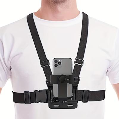1 st Justerbar Bröstrem Huvudband, Första person-perspektiv för Mobiltelefoner, Montering av Sportkamera, Cykelutrustning