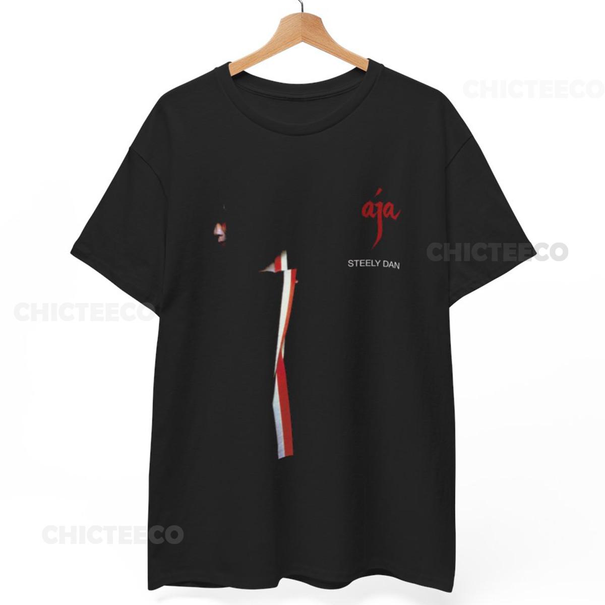 26 Steely Dan Aja Album Cover T-Shirt Classic Rock Music Jazz Unisex Tee Unisex T-Shirt M