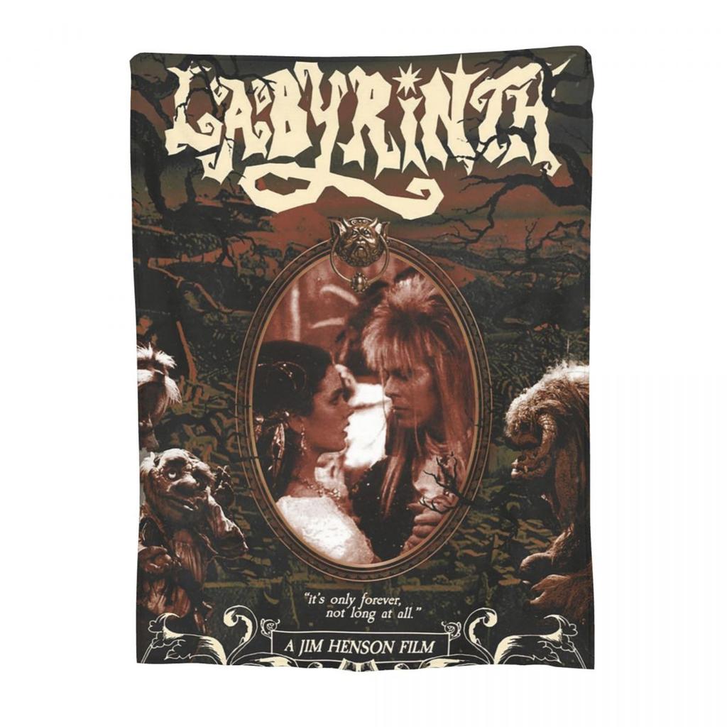 Labyrinth Top Sarah Ludo Goblins Inside Of The Labyrinth Fantasy Adventure Ambrosius Blanket Flannel Throw Blanket for Bedroom