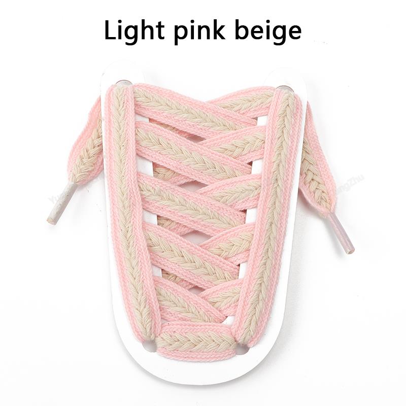 Colorblock Shoelaces for Sneakers Quality 1.5cm Widen Flat Shoelace Brand Cotton Laces for Shoes 100/120/140/160CM Shoestrings