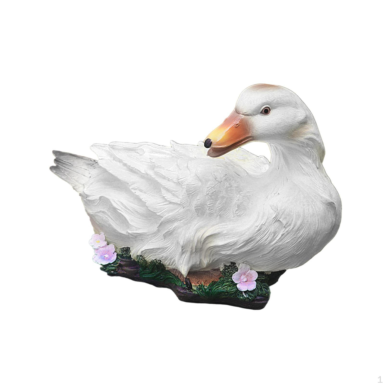 

Duck Garden Decorative Statue Figurine Resin белый