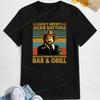 Jackie Daytona Ordinary Human bartender Jackie Tshirt Top Fun printed top Vintage Fashion casual short sleeve crew neck shirt