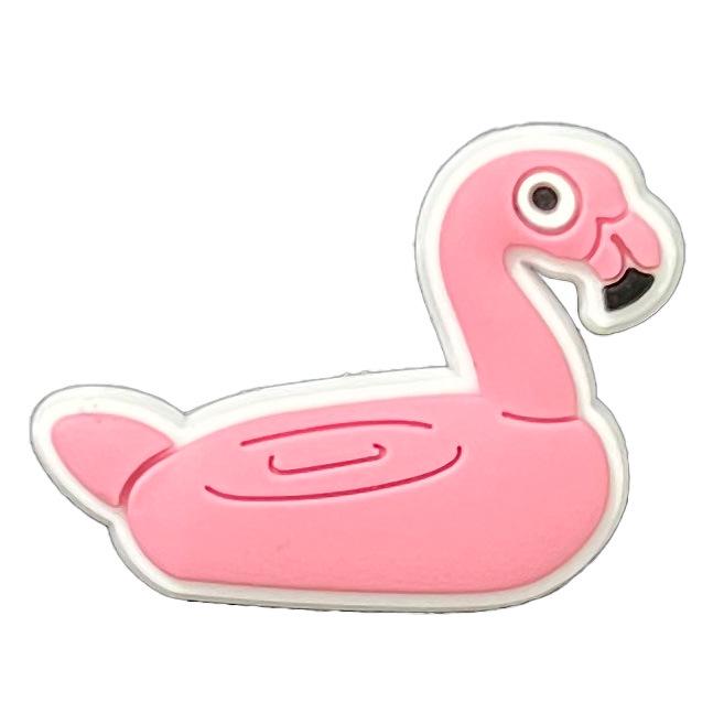 Cartoon Beach Wave Clog Shoes with Cute Floral Buckles and Soft Rubber Accessories