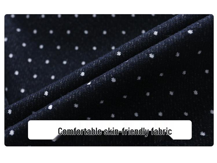 Set pentru fete Bluză cu guler de păpușă în dungi și pantaloni cu buline - Modă Primăvară/Toamnă 2025 pentru copii mici/mijlocii