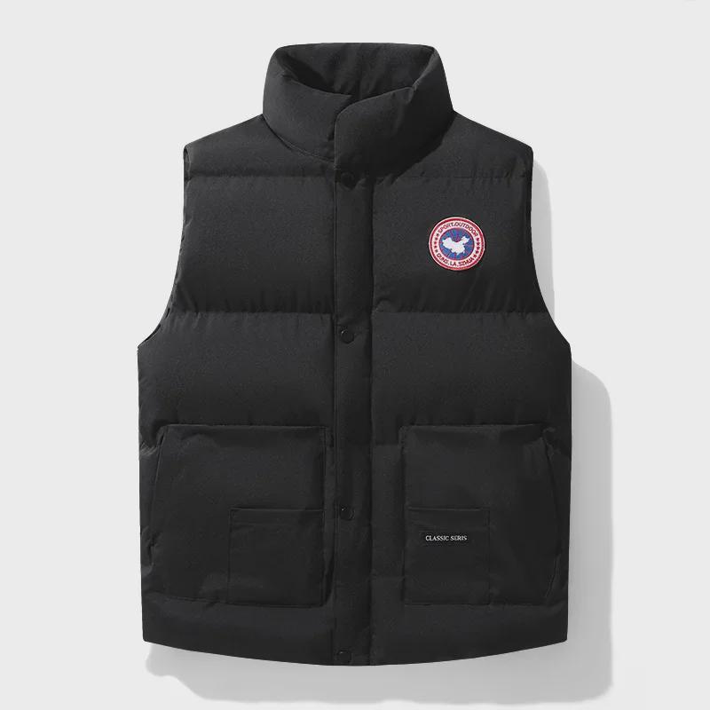 Men's & Couple's Cotton Padded Vest: Thick Stand-Up Collar Casual Waistcoat for Autumn/Winter 