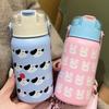 Kids Cartoon Dog Rabbit 316 Stainless Steel Insulated Bottle With Straw For School And Travel