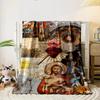Religious Iconography Collage BlanketFlannel blanket for bedroom, living room, sofa, and nap
