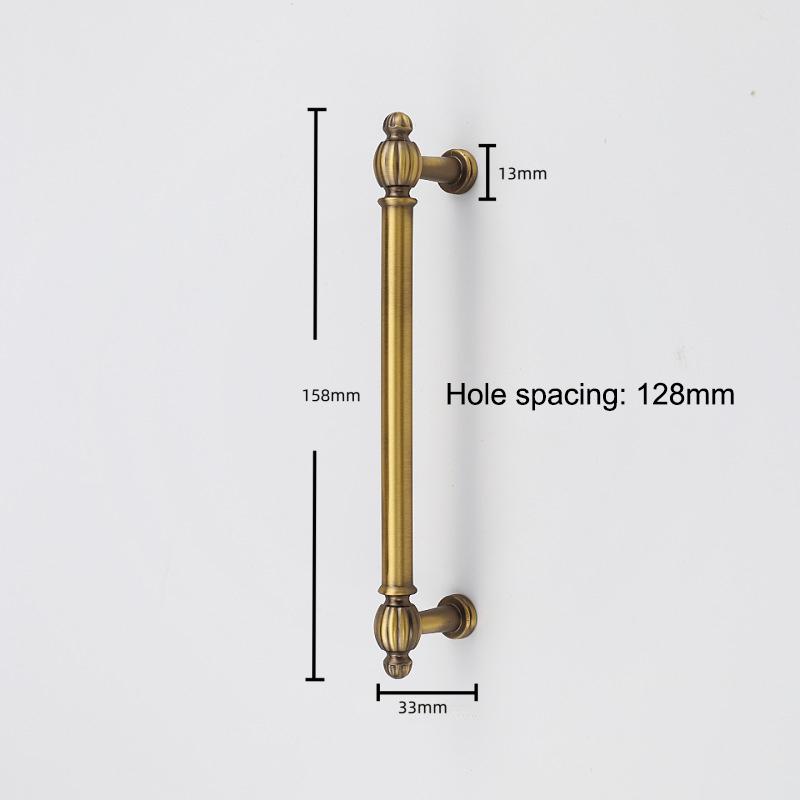 French-Style Vintage Brass Handles For Wardrobe Doors Drawers Cabinets Shoe Cabinets And Furniture In Antique Bronze Color
