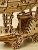 Diy Wooden 3D Puzzle Assembly Airship Mechanical Model Decompression Toy 3D Stereo Model Handmade Desktop Ornament Steam Toy