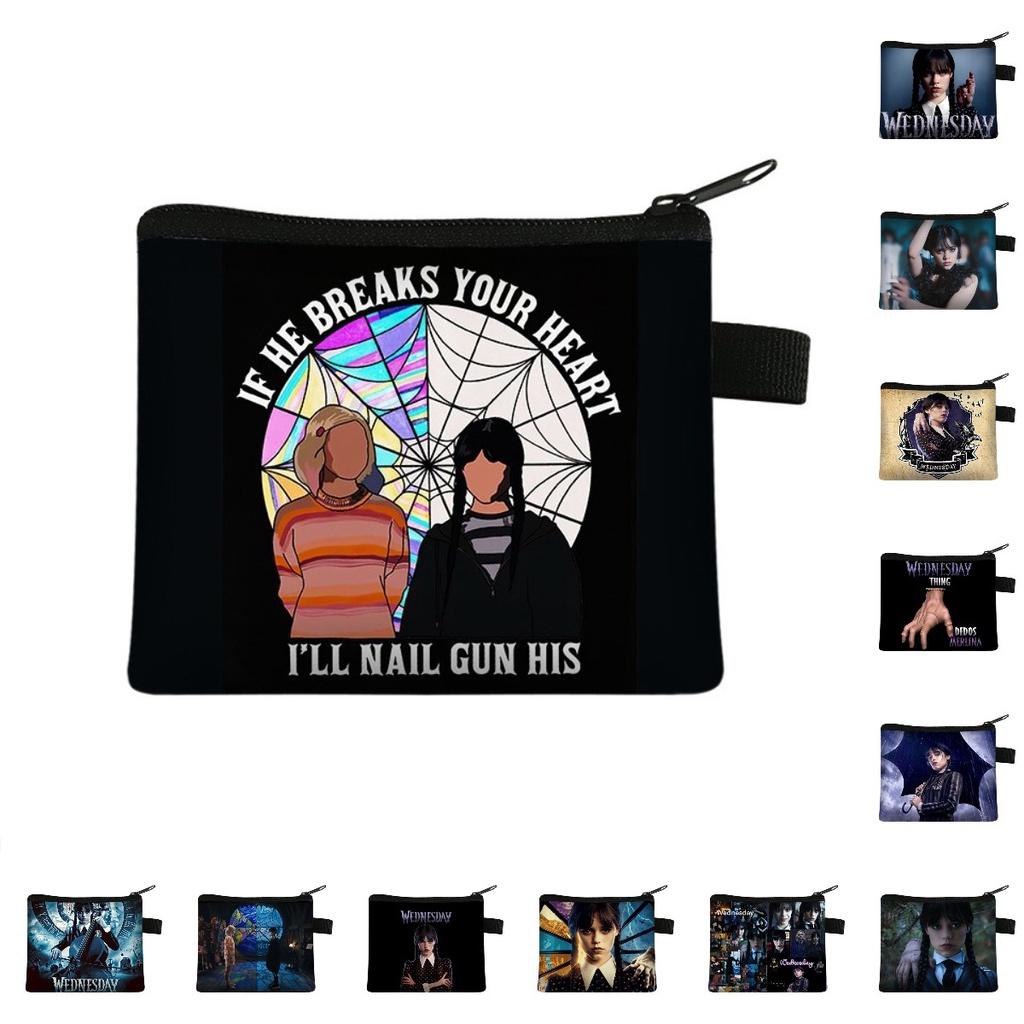 Family Adams The Coin Purse Printed Storage Card Bag Kid Gift Student