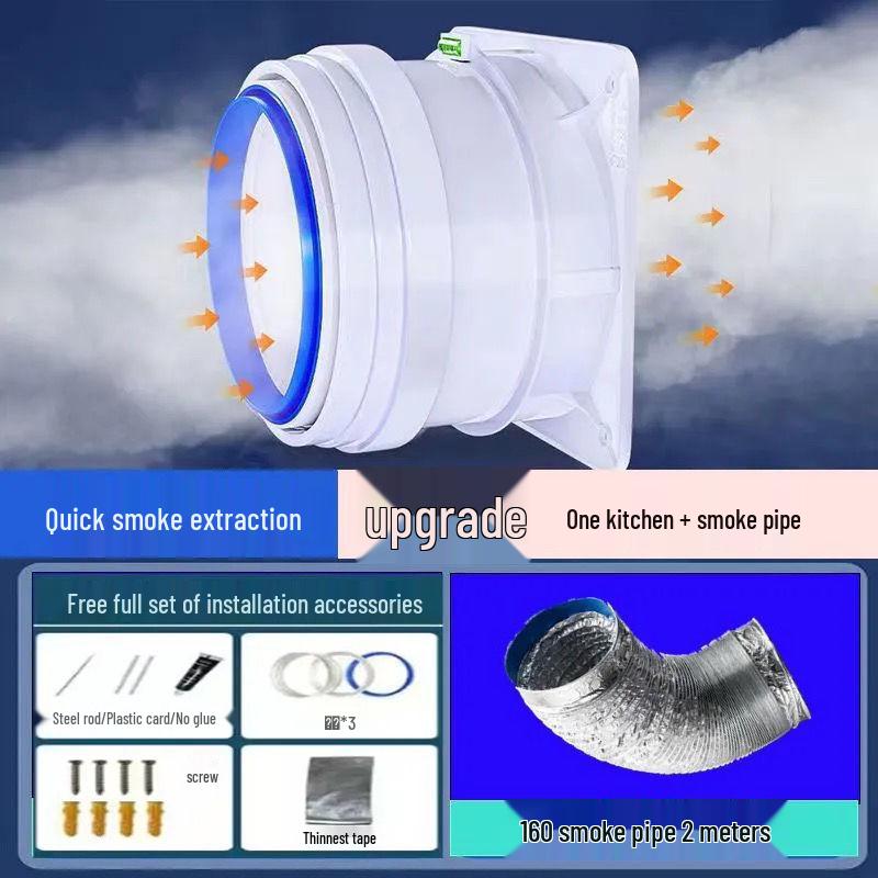 Kitchen Range Hood Flue Check Valve - Smoke Prevention and Pipe Protection