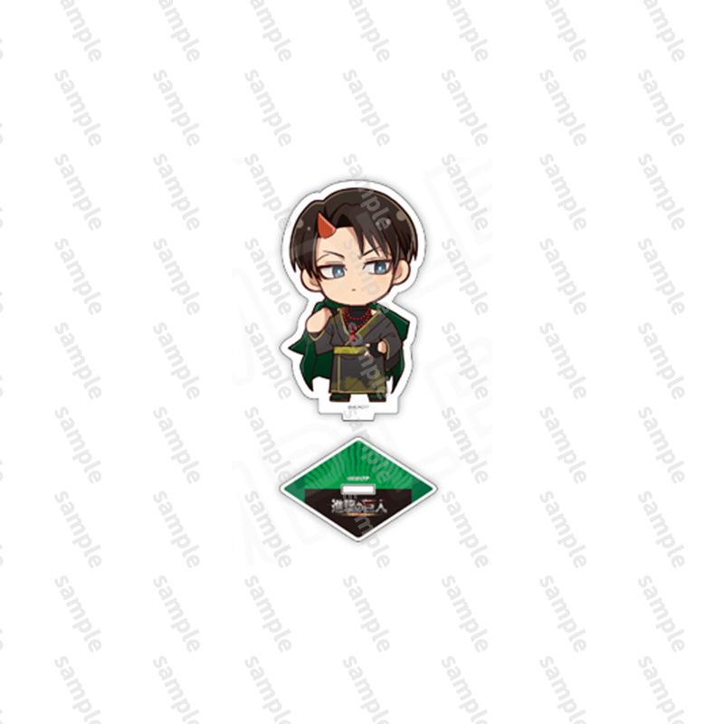 Attack On Titans Japanese Anime Peripherals Princess Cafe Version Acrylic Stand Collectible Desk Ornaments Creative Gift For Boy