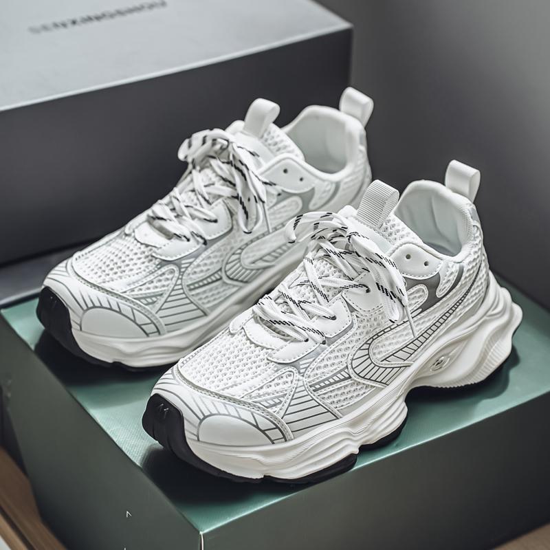 New Fashion Men's Four Seasons Comfortable Thick Sole Shoes Students Male Boys Trending Soft Sole Breathable Casual Running Sneakers