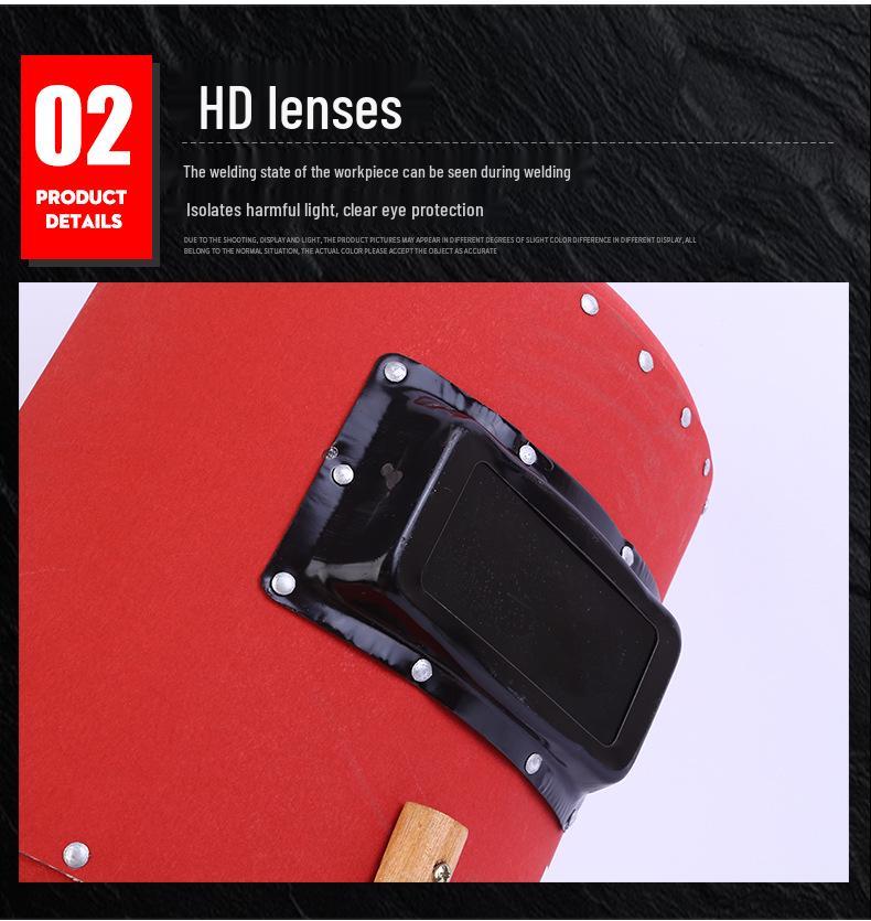 Portable Red Welding Mask with Welder Protection