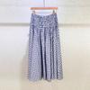 Seaside Blue & White Plaid Beaded Camisole Top + High-Waisted Skirt Set