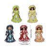 Lovely Triangel Porcelain Doll Ornament For Couples Friend Or Home Enthusiasts Italian Love Tokens Dolls