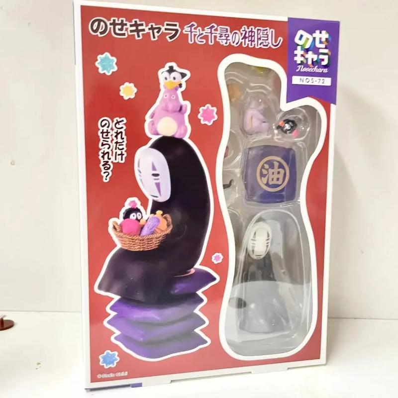 Totoro Impilabile Figure Carine Inclusi Piccolo Totoro Sprite della Polvere Bambola Carina Modello da Collezione Giocattolo Decorazione per la Casa Regalo per Fan Anime Compleanno dei Bambini