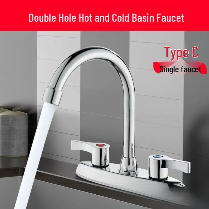 OEING Wall-Mounted Hot & Cold Basin Faucet