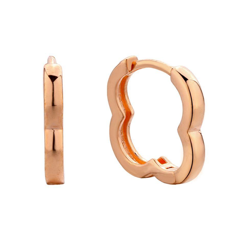 

Серьги из серебра 925 пробы с четырьмя листочками клевера, изысканные французские пряжки для ушей Lucky Grass, простые золотые серьги премиум-класса 925 Silver