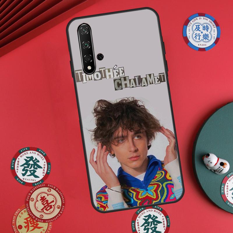 Timothee Chalamet Actor For Huawei Nova 12s 12i 7i 8i 11i Y73 Y70 Y90 Y60 Y72 Y61 Y91 9 10 SE P30 Pro P40 Lite Case