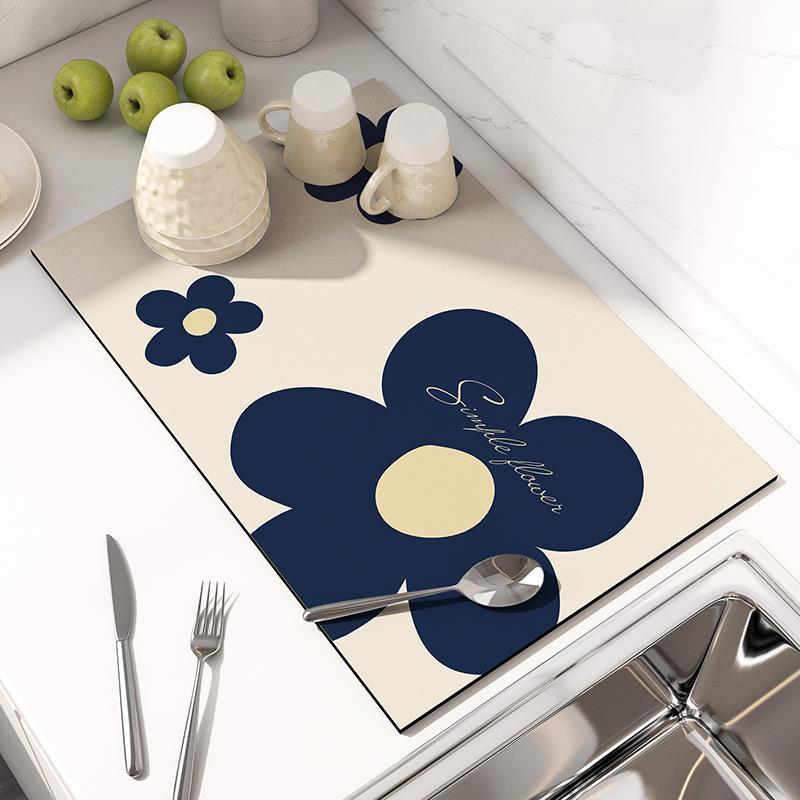 

Диатомитовый абсорбирующий коврик для подставки под стакан, термостойкий, быстро впитывающий воду, коврик для кухонной столешницы, квадратный коврик для обеденного стола 30*40cm