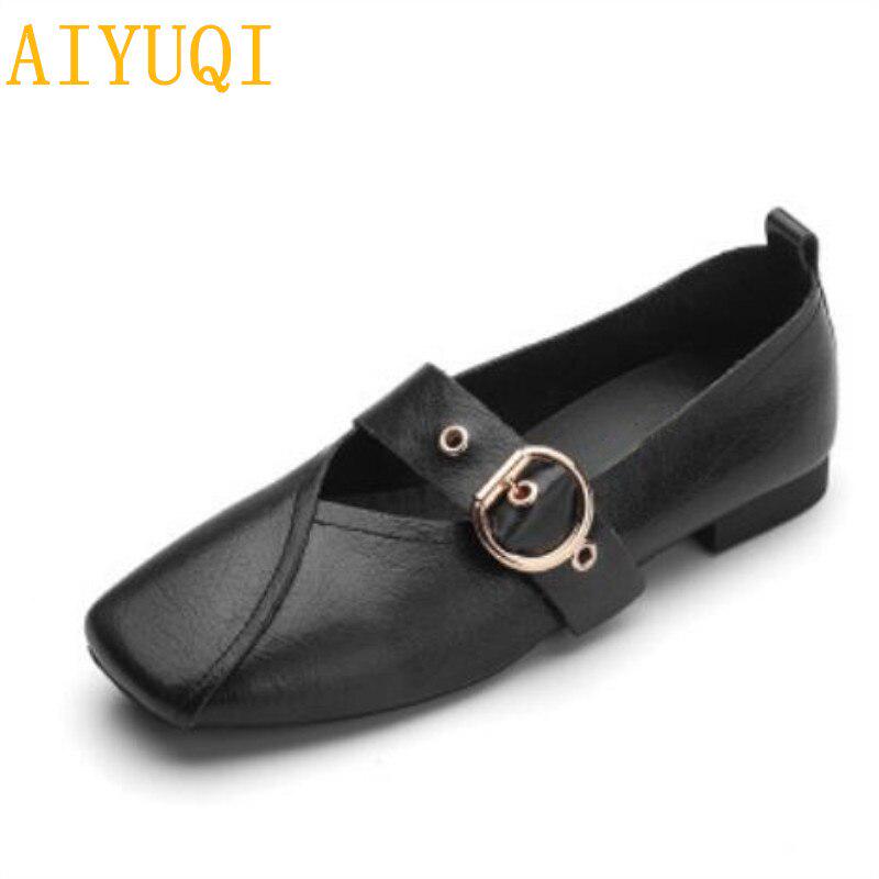 

Женские туфли на плоской подошве, из натуральной кожи 37 чёрный