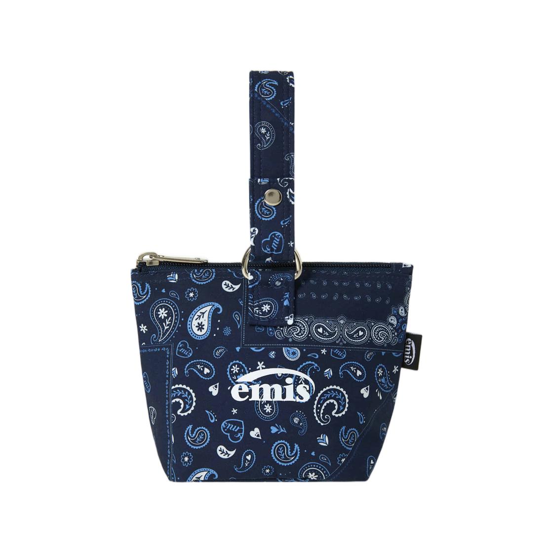 EMIS Paisley Mini Pouch Navy ONE SIZE