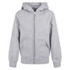 Build Your Brand Childrens/Kids Basic Organic Full Zip Hoodie