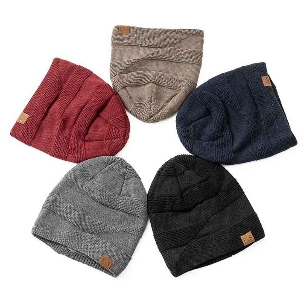 Thick Warm Winter Beanie Cap Soft Skull Cap Unisex Knitted Hats
