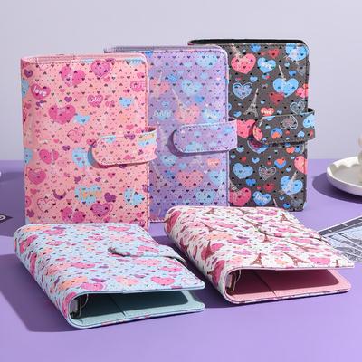 A6 Kolorowe Skórzane PU Miłość DIY Segregator Notes Tylko Okładki Dziennik Książki Okładki Planera Szkolne Artykuły Papiernicze