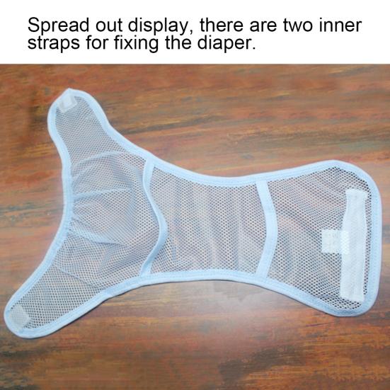 Magic Tape Breathable Baby Newborn Washable Mesh Diaper Cover Pants Reusable