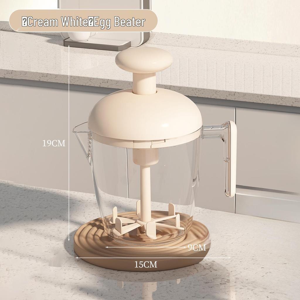 Multifunctional Press Egg Beater Cup: Large Capacity Frothing & Baking Blender