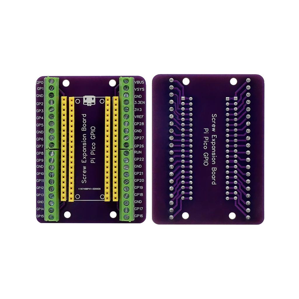 Κάρτα Επέκτασης Raspberry Pi Pico Διασπάσεις GPIO Προσαρμογέας Επέκτασης Ενσωματωμένες Αρσενικές και Θηλυκές Κεφαλίδες για Pico