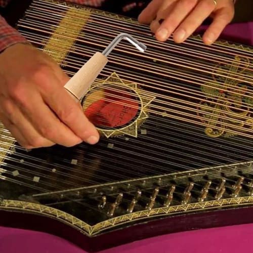 Loymqusa Autoharp Tuning Wrench, Piano Tuning Hammer, Piano Tuning Tool with 4 Corners, Non-Slip L-Shaped Metal Tuning Hammer | Professional Replaceme