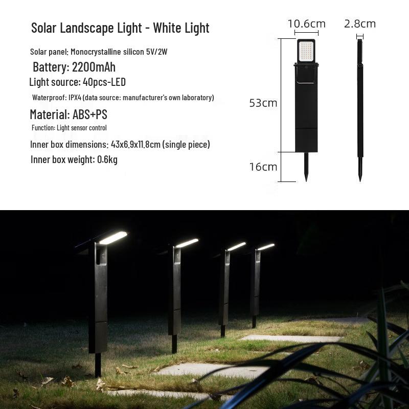 Outdoor Solar Courtyard Light