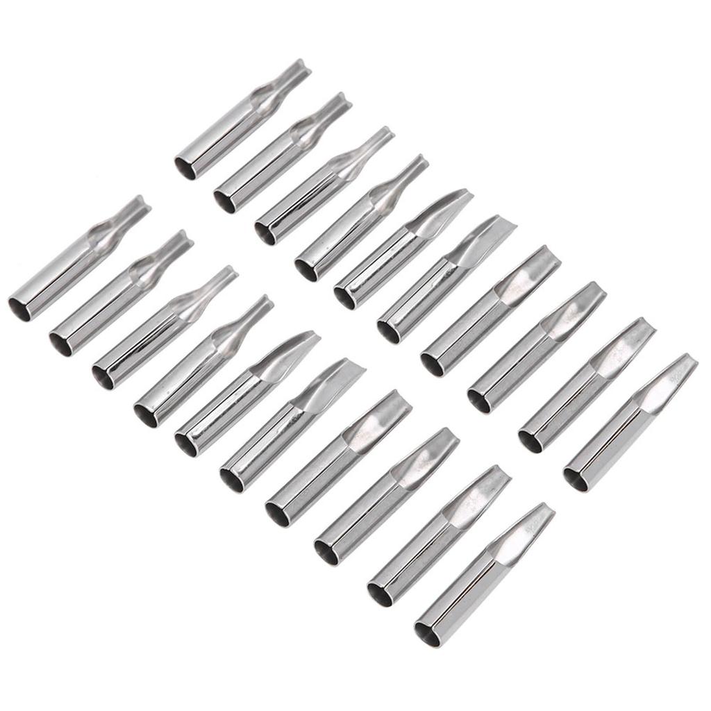 20pcs Tattoo Tip Kit Stainless Steel Tattoo Needle Tips 5FT 7FT 9FT 11FT 13FT 15FT 5RT 7RT