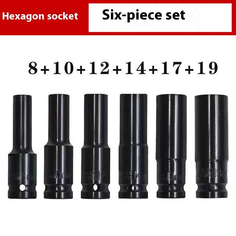 Elektrischer Schraubenschlüssel Verlängerte Sechskantnuss Pneumatische Luftpistole Vertiefte Stecknuss Luftschrauber Autoreparaturwerkzeug