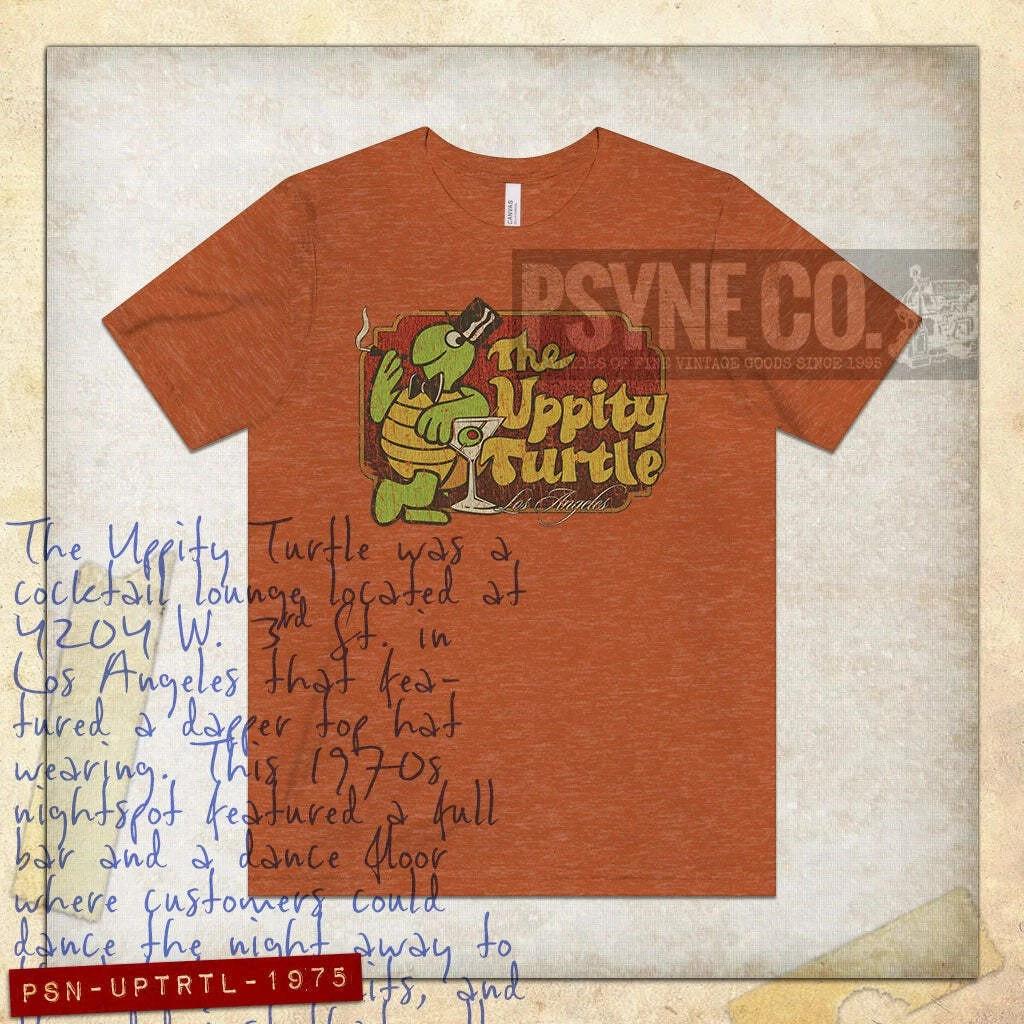 The Uppity Turtle Los Angeles 1975 Vintage Men s T shirt S