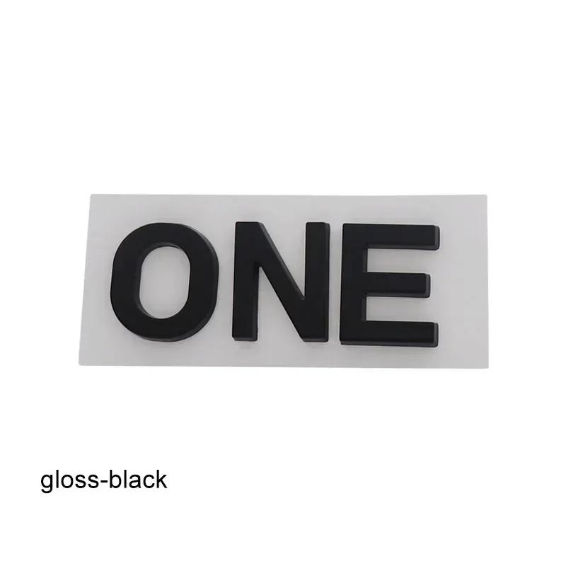 3D Premium ONE ABS Letters for Car badge Cover Upgraded Exterior Decoration Stickers Auto Accessories Decal Emblem Sticker Badge