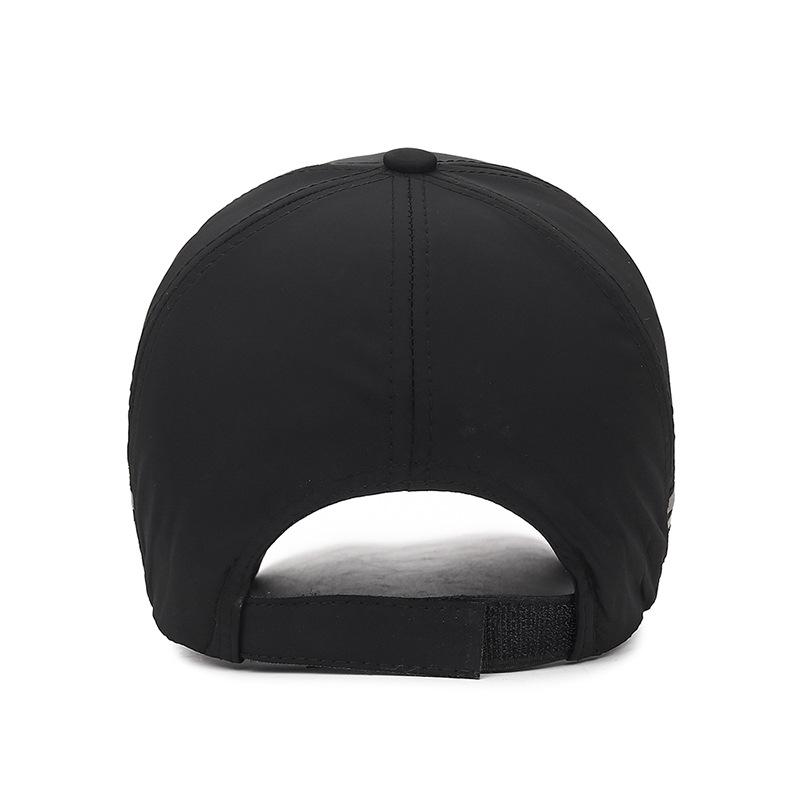 Extended Brim Sunshade Fishing Hat Men's Night Reflective Strip Sun Hat Large Brim Windproof Rope Men's Hat